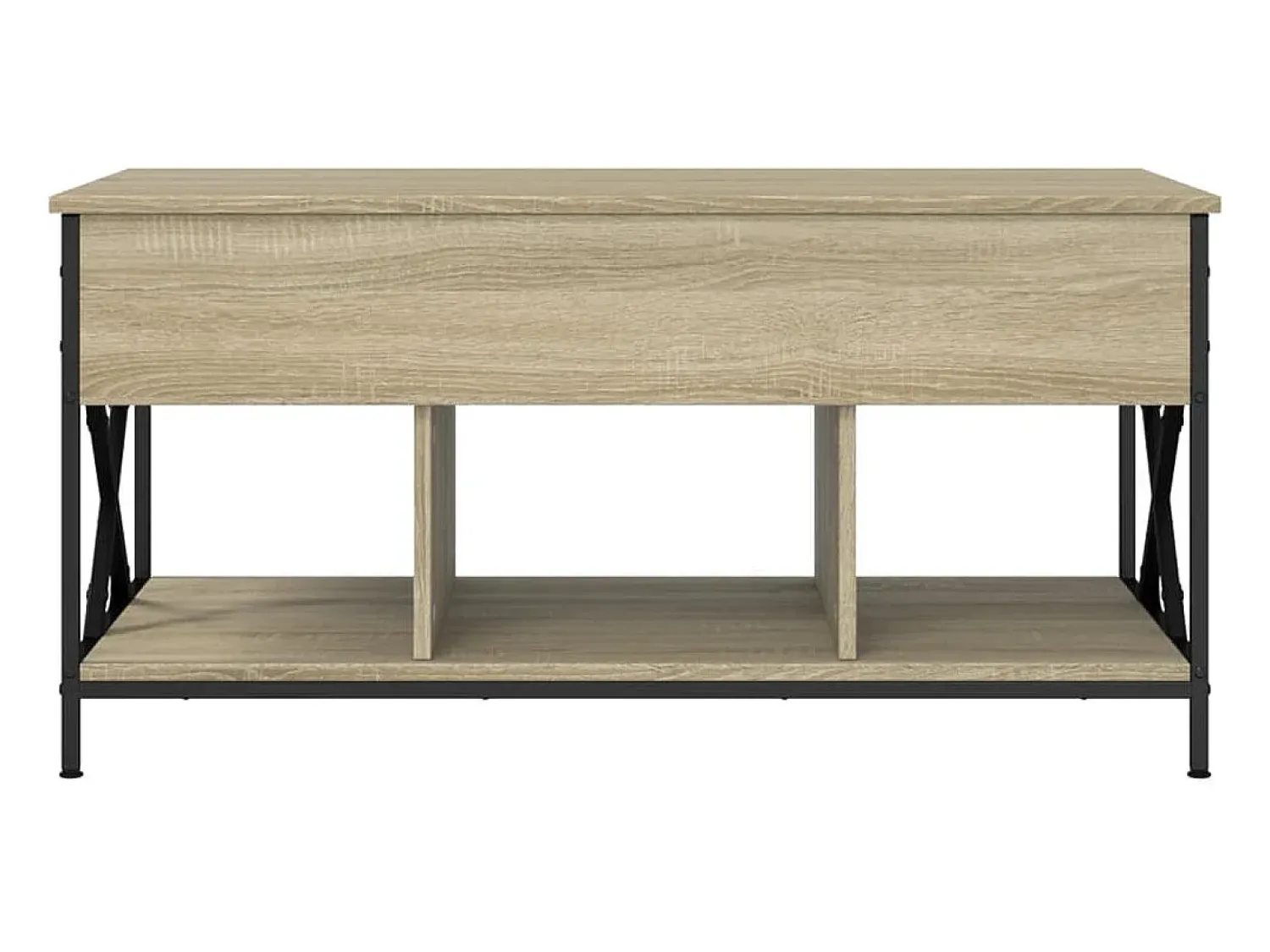 Mesa de centro 100x55x50cm deriv. madeira/metal carvalho sonoma PT818302^ Mesa De Centro