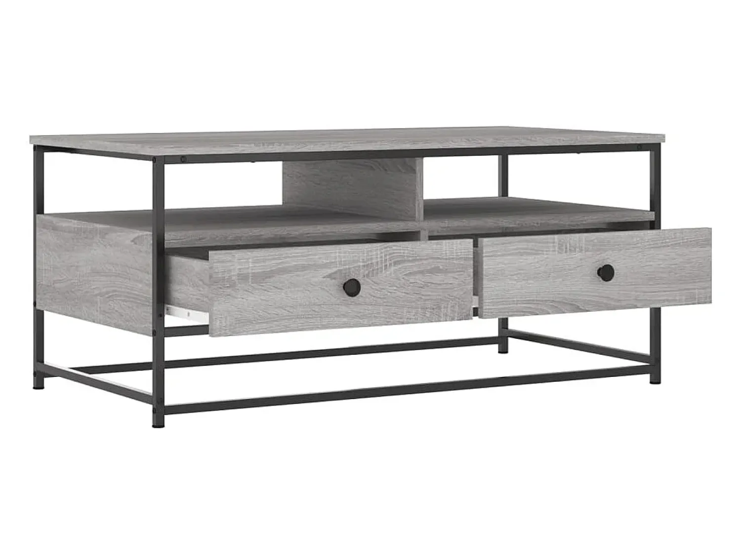Mesa De Centro|vidaxl Mesa de centro 100x51x45cm derivados de madeira sonoma Cinzento