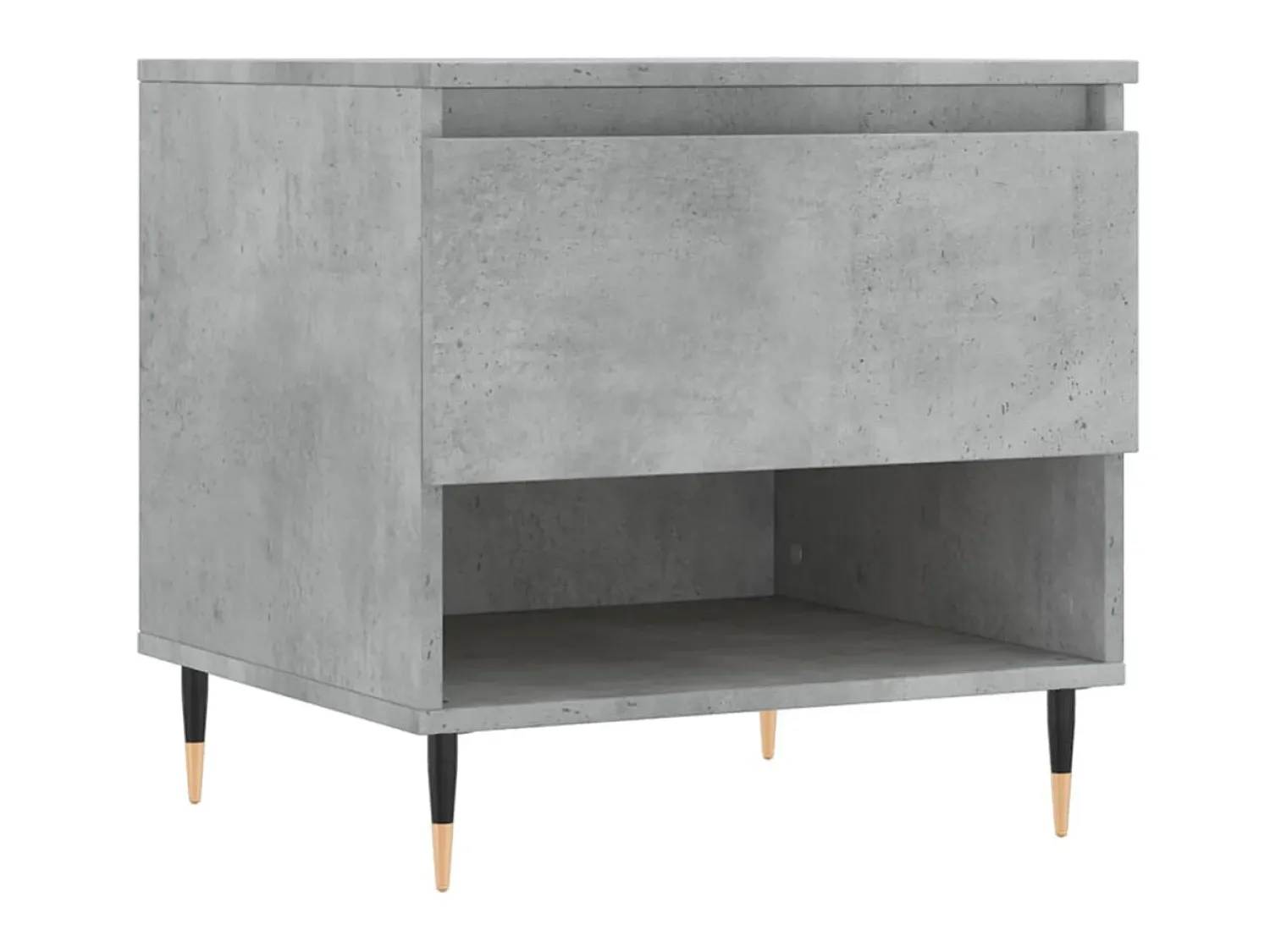 Mesa de centro 50x46x50cm derivados de madeira -cimento PT888248^ Mesa De Centro