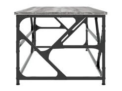 Mesa De Centro| Mesa de centro 100x50x40cm derivados de madeira sonoma PT102094 Cinzento