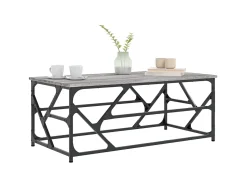 Mesa De Centro| Mesa de centro 100x50x40cm derivados de madeira sonoma PT102094 Cinzento