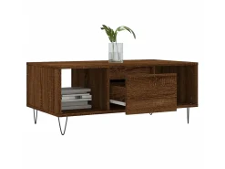 Mesa De Centro| Mesa de centro 90x50x36,5cm derivados madeira carvalho PT482364 Castanho