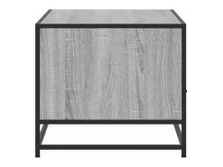 vidaxl Mesa de centro 100x50x45cm derivados madeira/metal cinza sonoma^ Mesa De Centro