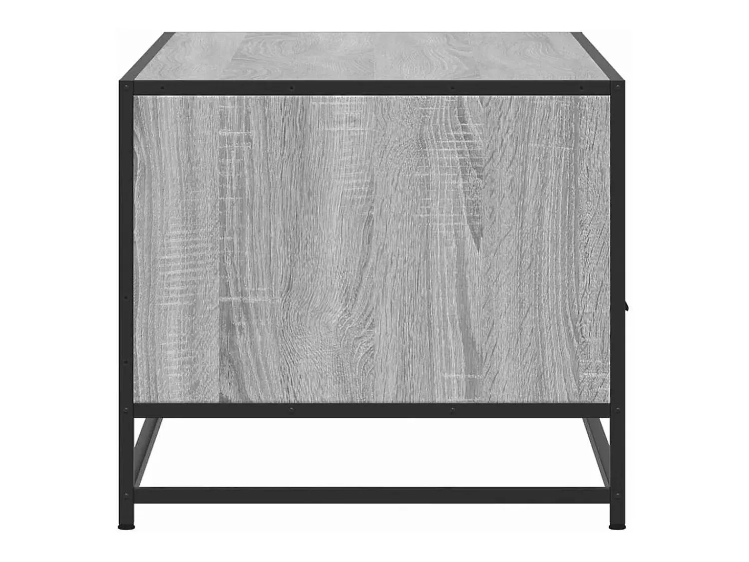 vidaxl Mesa de centro 100x50x45cm derivados madeira/metal cinza sonoma^ Mesa De Centro