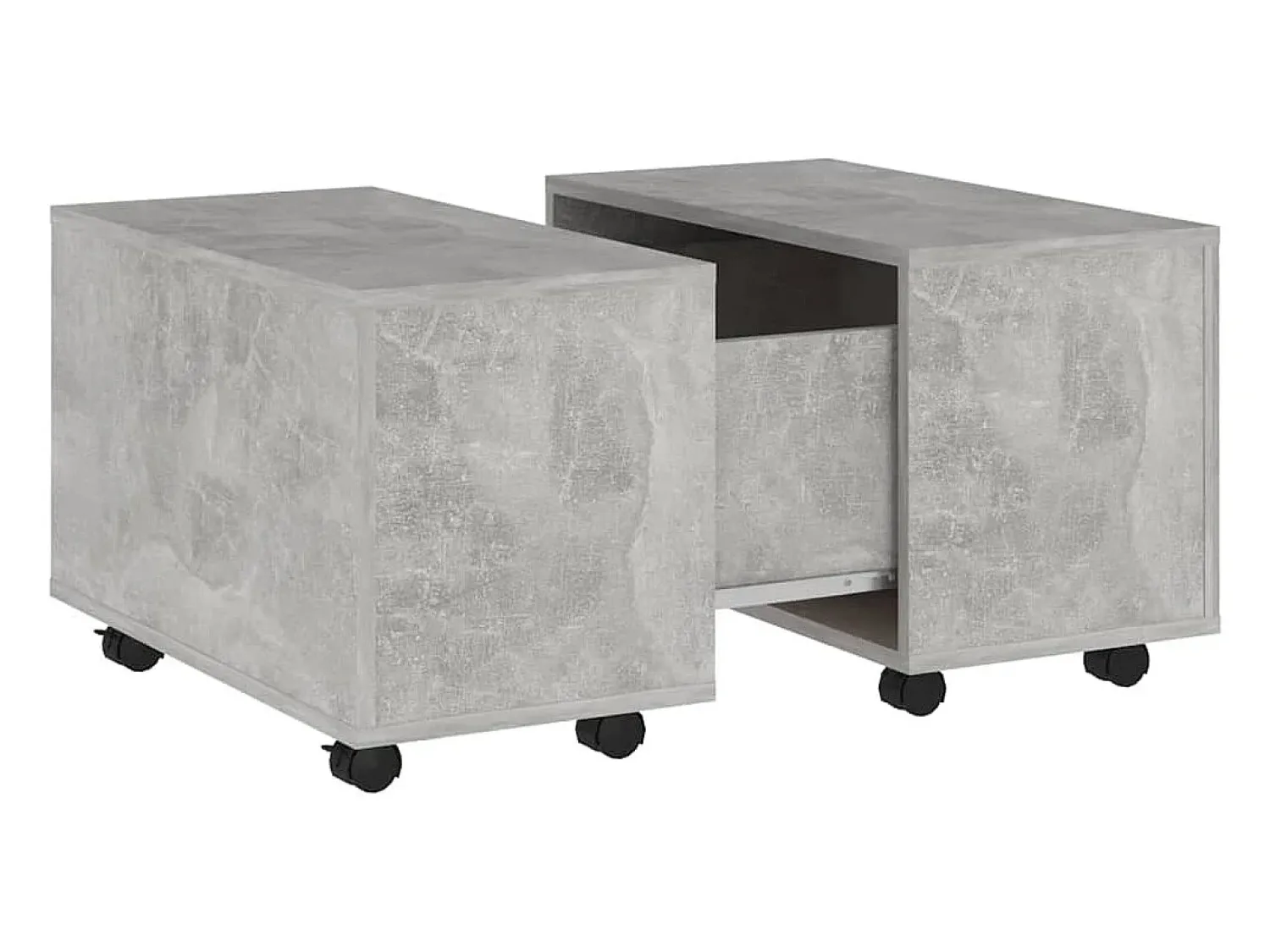 Mesa de centro 60x60x38cm derivados de madeira cimento PT618062^ Mesa De Centro