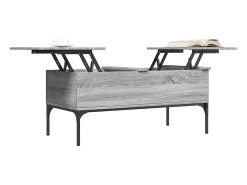 Mesa De Centro*vidaxl Mesa de centro 100x50x45cm derivados madeira/metal cinza sonoma Cinzento