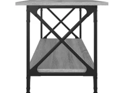 Mesa De Centro* Mesa de centro 100x45x45cm derivados madeira/ferro cinza sonoma PT766025 Cinzento