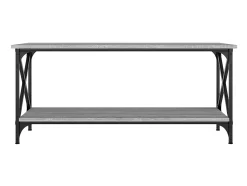 Mesa De Centro* Mesa de centro 100x45x45cm derivados madeira/ferro cinza sonoma PT766025 Cinzento