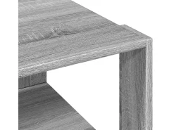 Mesa De Centro|vidaxl Mesa de centro 51,5x51,5x30cm derivados de madeira cinza sonoma Cinzento