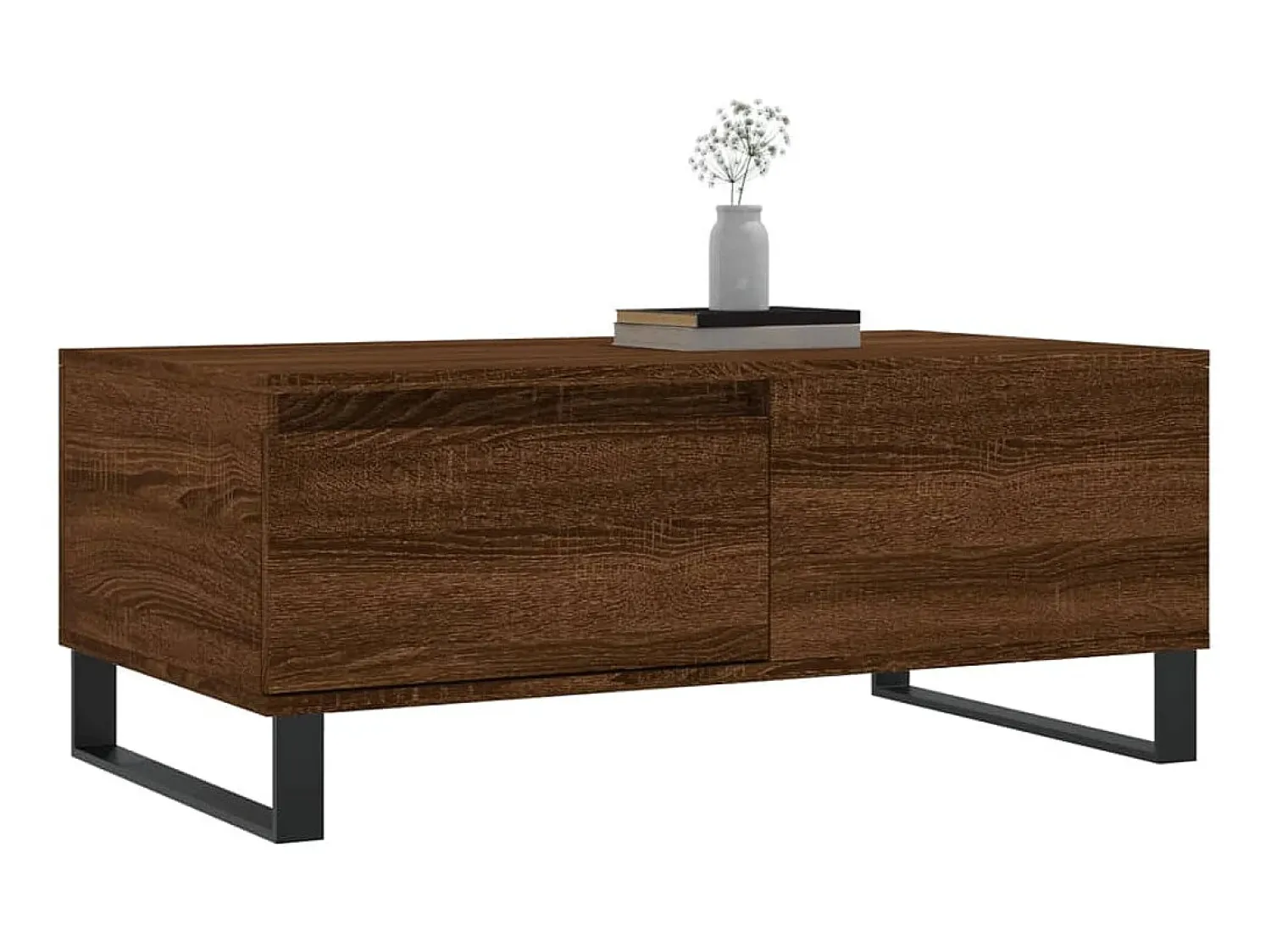 Best Mesa de centro 90x50x36,5cm derivados madeira carvalho PT638576 Castanho