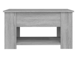 Mesa De Centro*vidaxl Mesa de centro 79x49x41cm derivados de madeira sonoma Cinzento