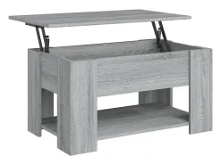 Mesa De Centro*vidaxl Mesa de centro 79x49x41cm derivados de madeira sonoma Cinzento