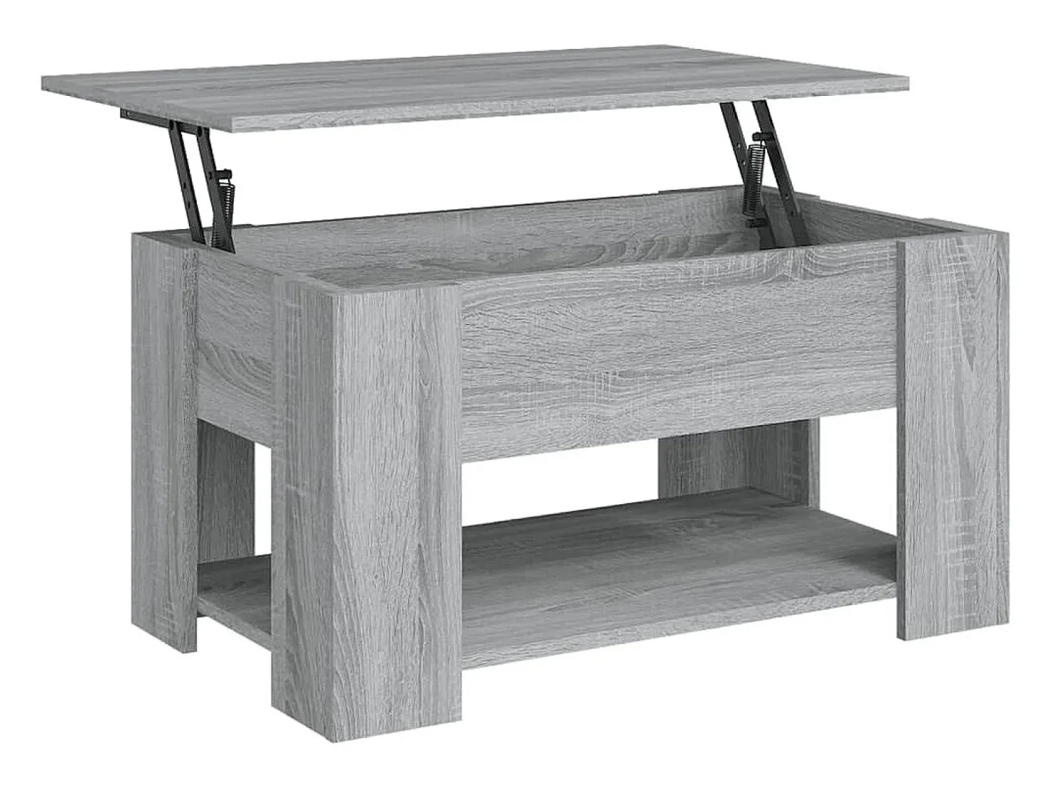 Mesa De Centro*vidaxl Mesa de centro 79x49x41cm derivados de madeira sonoma Cinzento
