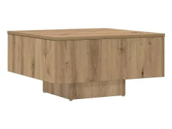 Mesa De Centro*vidaxl Mesa de centro 60x60x31,5cm derivados madeira carvalho castanho Natural claro