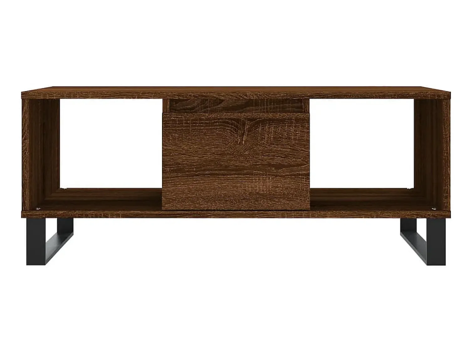Mesa de centro 90x50x36,5cm derivados madeira carvalho PT758373^ Mesa De Centro