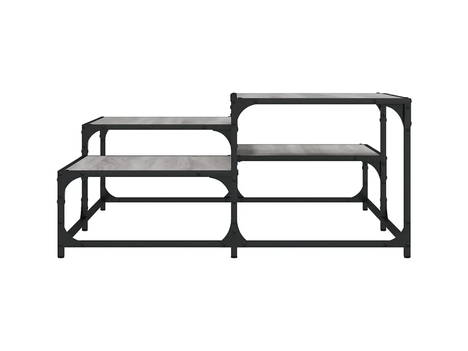 Mesa De Centro* Mesa de centro 87,5x87,5x40cm derivados de madeira cinza sonoma PT668101 Cinzento