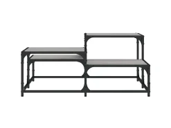 Mesa De Centro* Mesa de centro 87,5x87,5x40cm derivados de madeira cinza sonoma PT668101 Cinzento