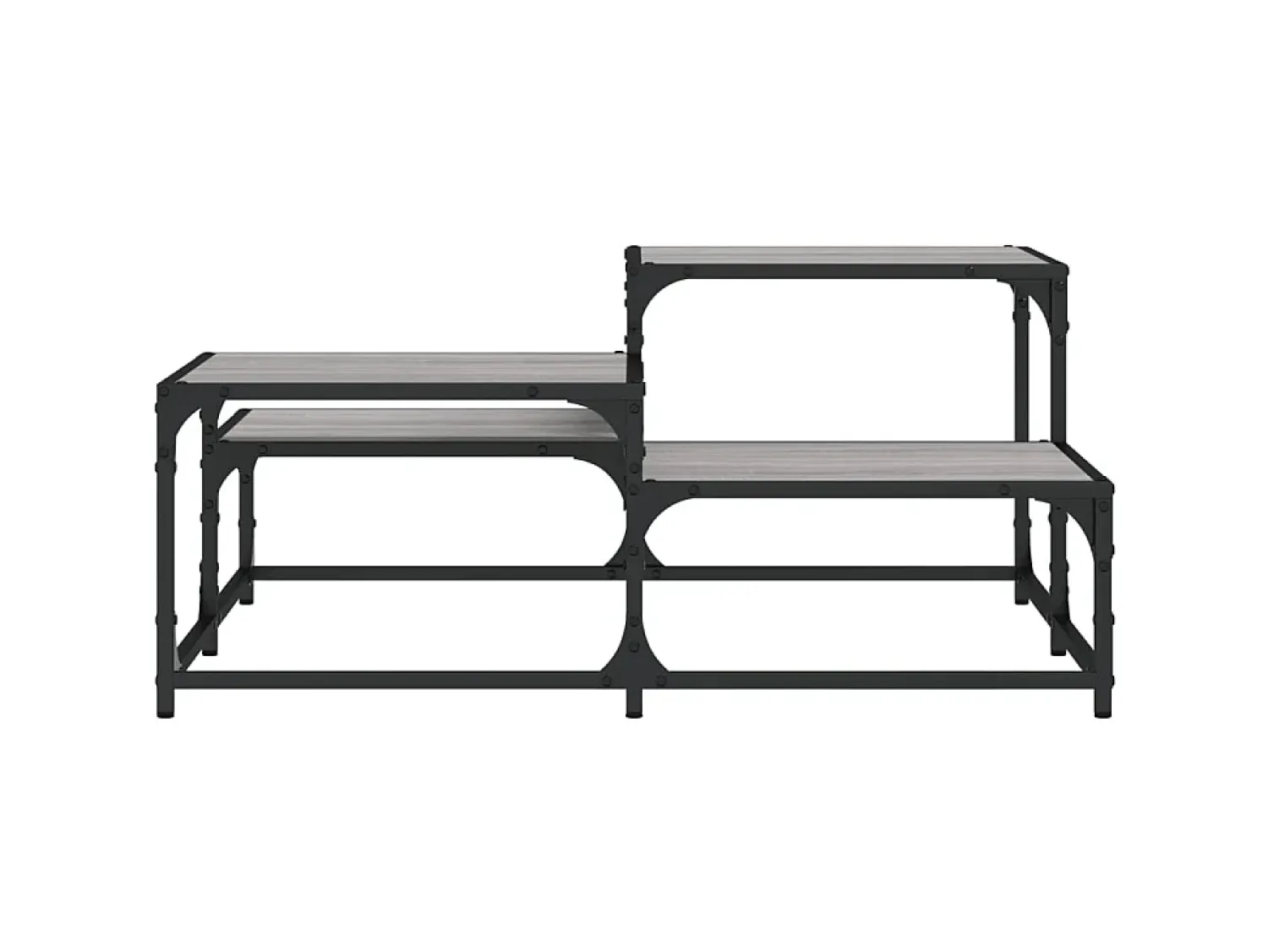 Mesa De Centro* Mesa de centro 87,5x87,5x40cm derivados de madeira cinza sonoma PT668101 Cinzento