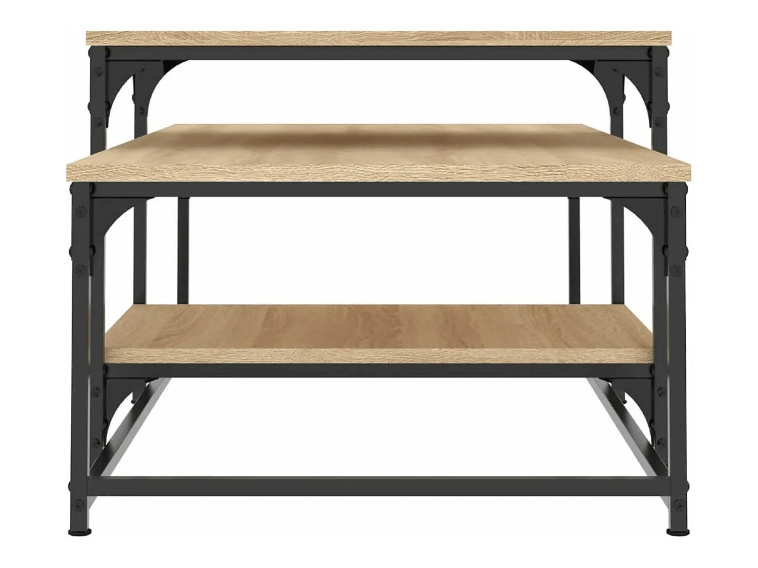 Discount vidaxl Mesa de centro 102x60x45cm derivados de madeira carvalho sonoma Natural claro