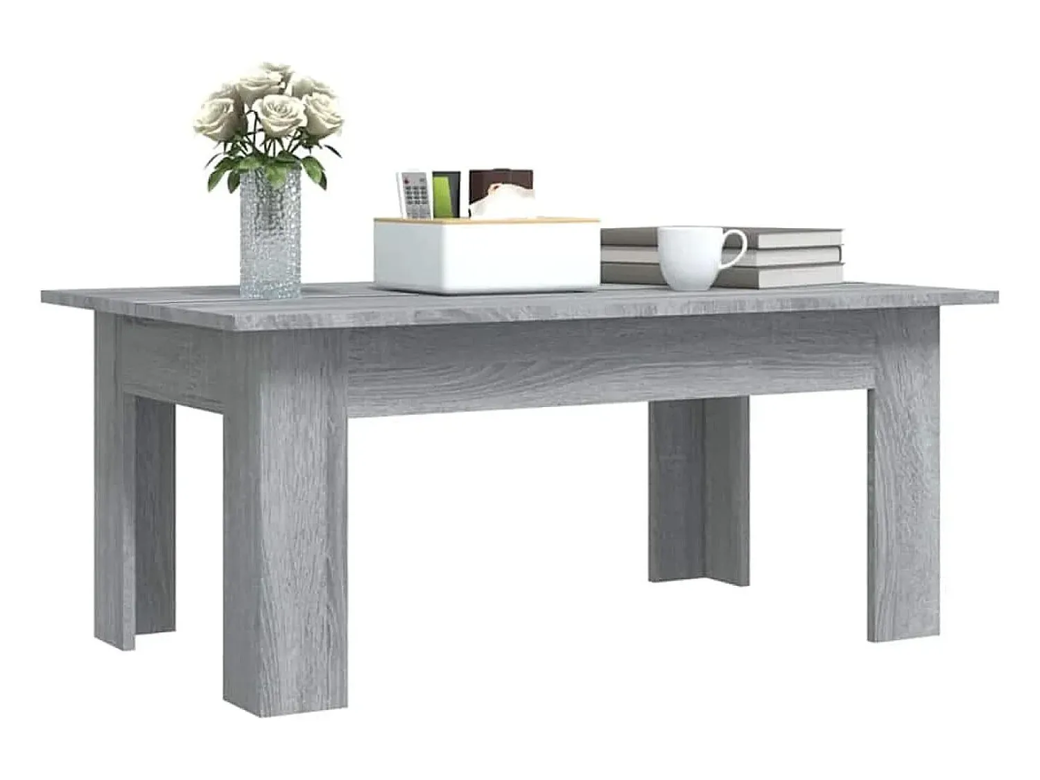Mesa De Centro|vidaxl Mesa de centro 100x60x42cm derivados de madeira sonoma Cinzento