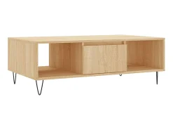 Clearance Mesa de centro 104x60x35cm derivados de madeira carvalho sonoma PT624791 Castanho