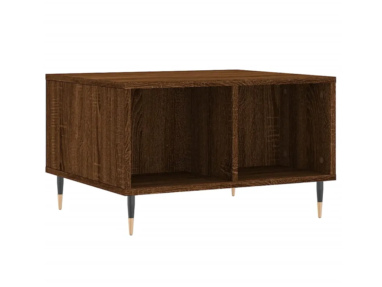 Mesa De Centro* Mesa de centro 60x50x36,5cm derivados madeira carvalho PT728397 Castanho