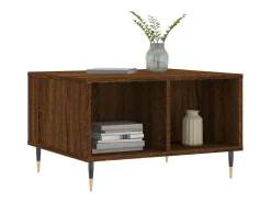 Mesa De Centro* Mesa de centro 60x50x36,5cm derivados madeira carvalho PT728397 Castanho