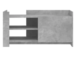 Mesa De Centro| Mesa de centro 100x50x50cm derivados de madeira cinza cimento PT808146 Cinzento
