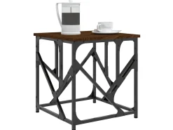 Mesa de centro 45x45x47,5cm derivados madeira carvalho PT672282^ Mesa De Centro