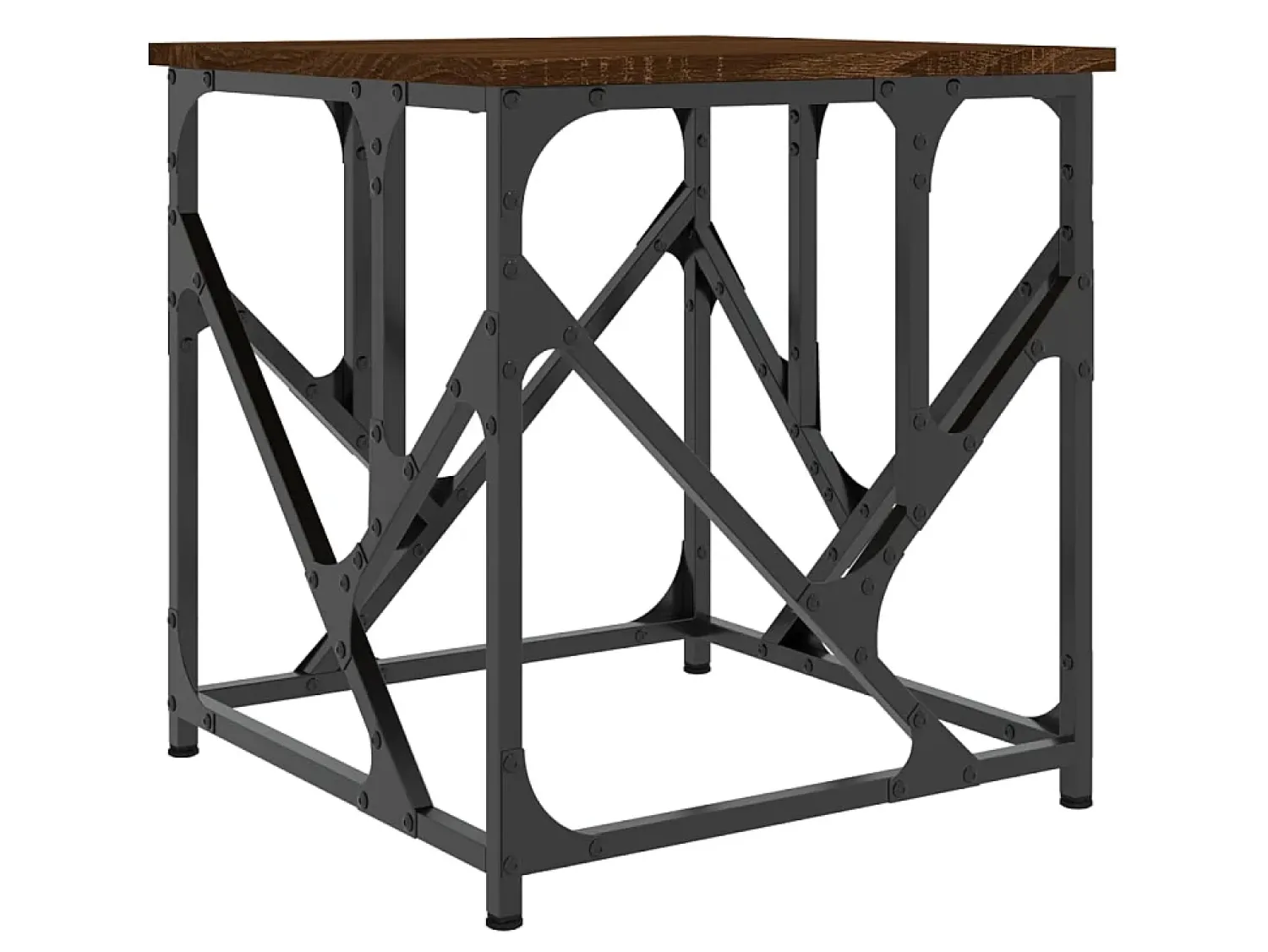 Mesa de centro 45x45x47,5cm derivados madeira carvalho PT672282^ Mesa De Centro