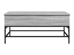 Mesa De Centro|vidaxl Mesa de centro 100x50x45cm derivados madeira/metal cinza sonoma Cinzento