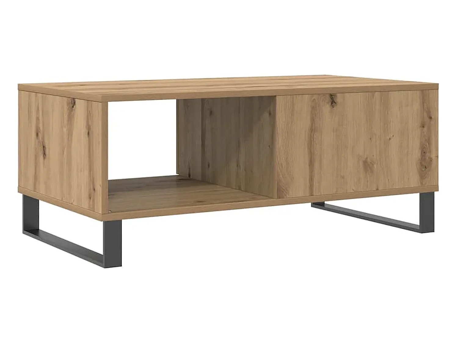 Mesa De Centro*vidaxl Mesa de centro 90x50x36,5cm deriv. madeira carvalho artisiano Natural claro
