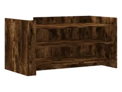 Mesa De Centro* Mesa de centro 100x50x50cm derivados de madeira carvalho fumado PT922065 Castanho