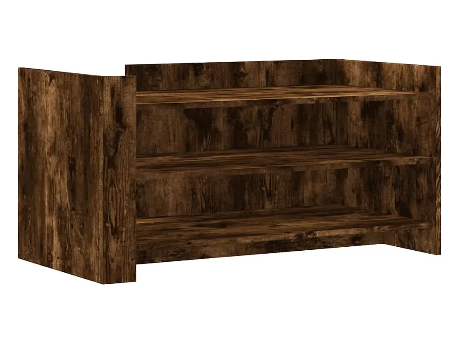 Mesa De Centro* Mesa de centro 100x50x50cm derivados de madeira carvalho fumado PT922065 Castanho