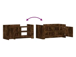 Mesa De Centro|vidaxl Mesa de centro 100x50x50cm derivados de madeira carvalho fumado Natural claro