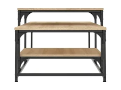 Mesa de centro 102x60x45cm derivados de madeira carvalho sonoma PT456549^ Mesa De Centro