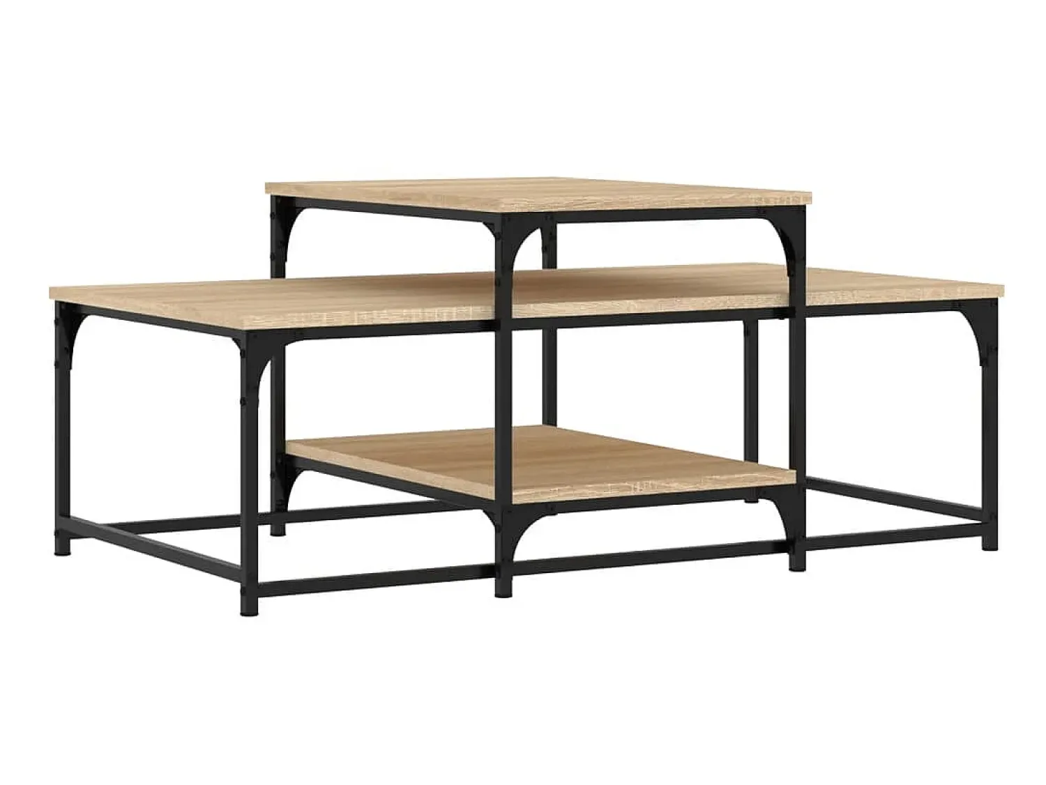Mesa de centro 102x60x45cm derivados de madeira carvalho sonoma PT456549^ Mesa De Centro