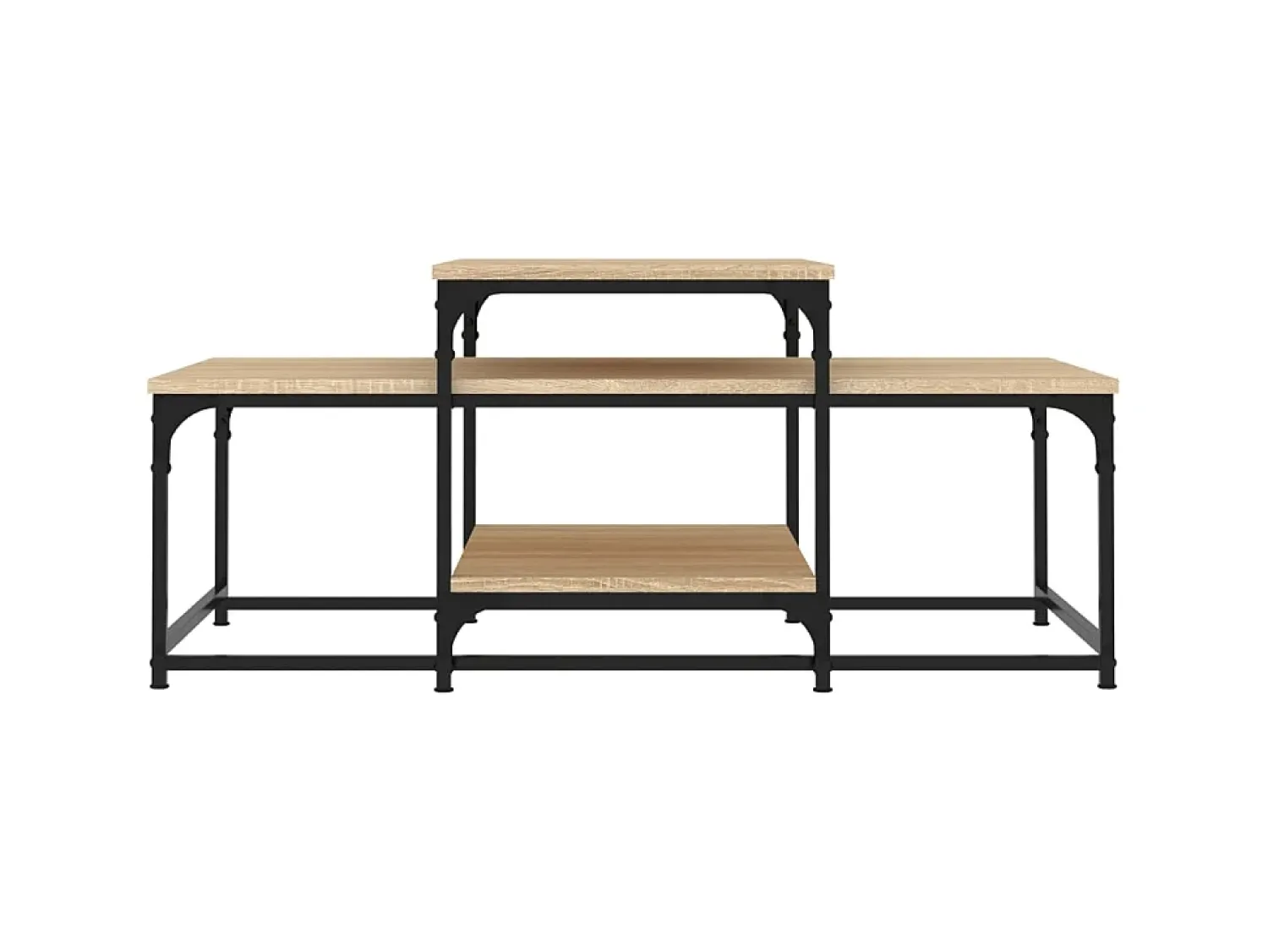Mesa de centro 102x60x45cm derivados de madeira carvalho sonoma PT456549^ Mesa De Centro