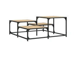 Mesa de centro 87,5x87,5x40cm derivados madeira carvalho sonoma PT195533^ Mesa De Centro