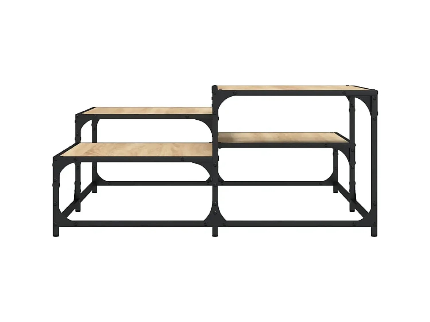 Mesa de centro 87,5x87,5x40cm derivados madeira carvalho sonoma PT195533^ Mesa De Centro