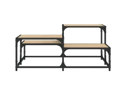 Mesa de centro 87,5x87,5x40cm derivados madeira carvalho sonoma PT195533^ Mesa De Centro