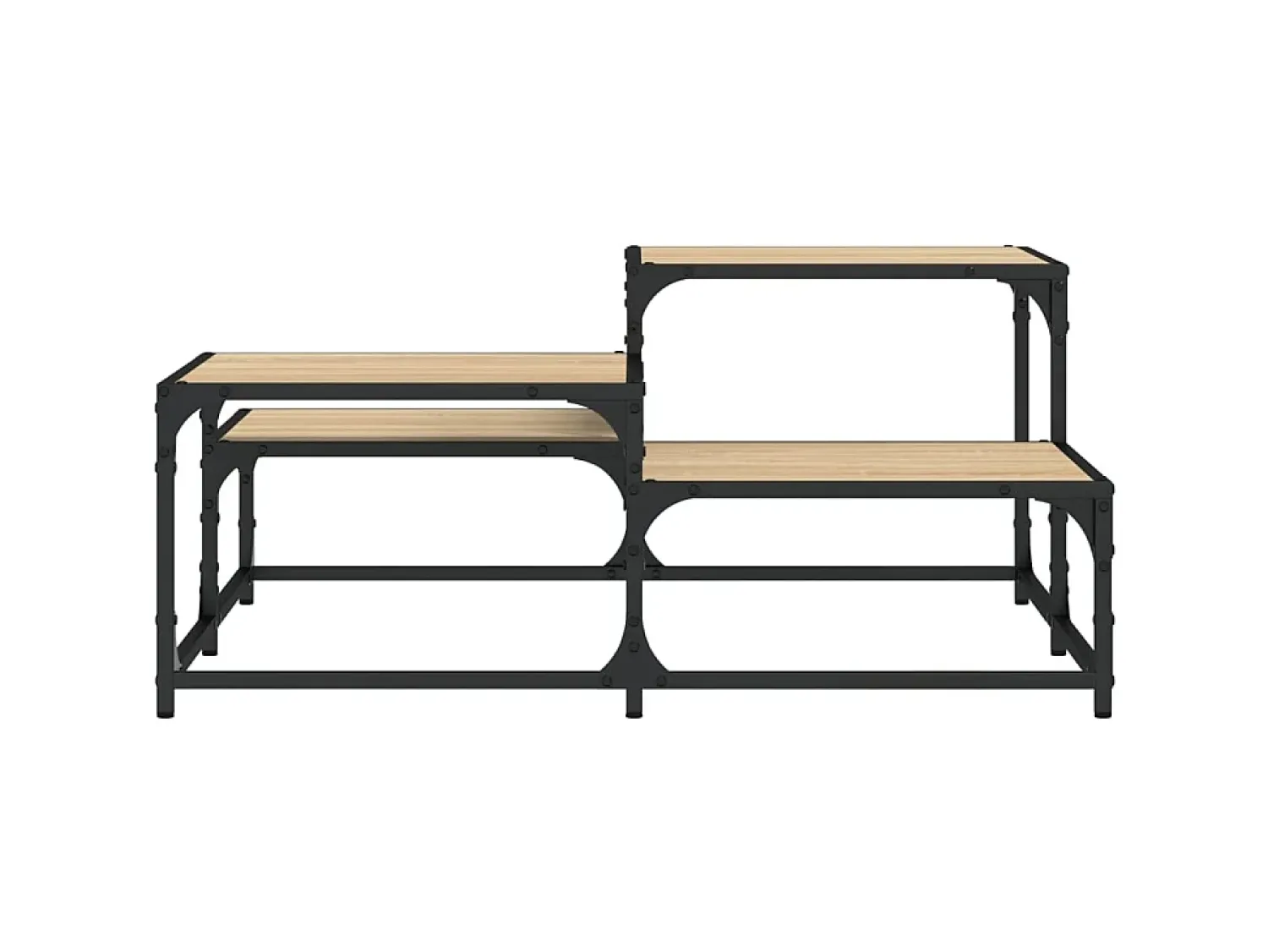 Mesa de centro 87,5x87,5x40cm derivados madeira carvalho sonoma PT195533^ Mesa De Centro