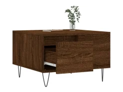 Mesa de centro 55x55x36,5cm derivados madeira carvalho PT378496^ Mesa De Centro