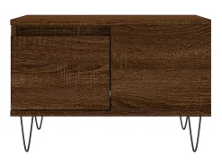 Mesa de centro 55x55x36,5cm derivados madeira carvalho PT378496^ Mesa De Centro