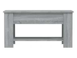 Mesa De Centro| Mesa de centro 101x49x52cm derivados de madeira sonoma PT204865 Cinzento