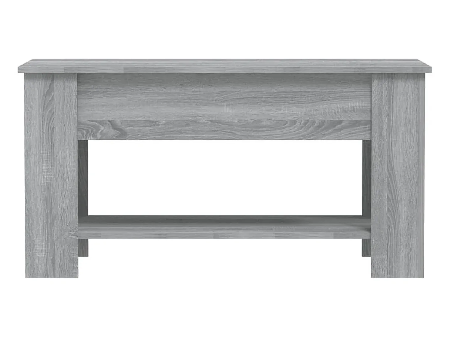 Mesa De Centro| Mesa de centro 101x49x52cm derivados de madeira sonoma PT204865 Cinzento
