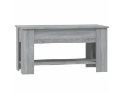 Mesa De Centro| Mesa de centro 101x49x52cm derivados de madeira sonoma PT204865 Cinzento