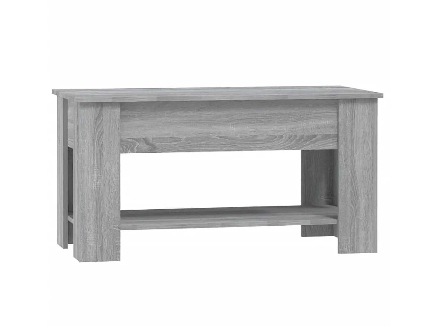 Mesa De Centro| Mesa de centro 101x49x52cm derivados de madeira sonoma PT204865 Cinzento