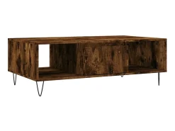 Mesa de centro 104x60x35cm derivados de madeira carvalho fumado PT478326^ Mesa De Centro