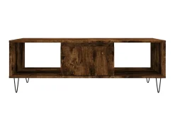 Mesa de centro 104x60x35cm derivados de madeira carvalho fumado PT478326^ Mesa De Centro